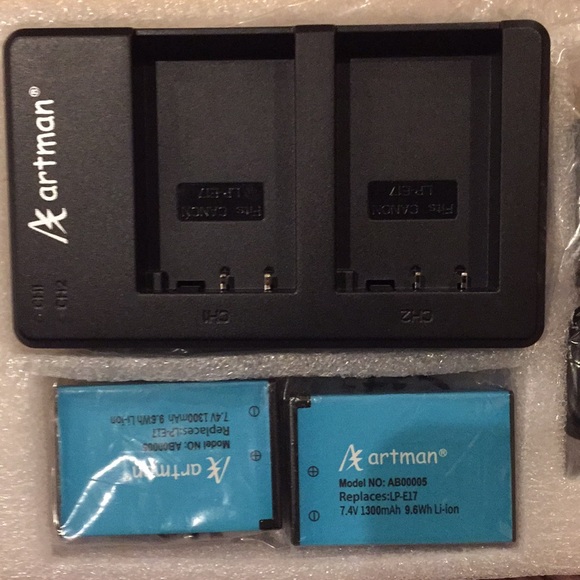 Artman Camera Battery’s With Charger - Picture 2 of 6
